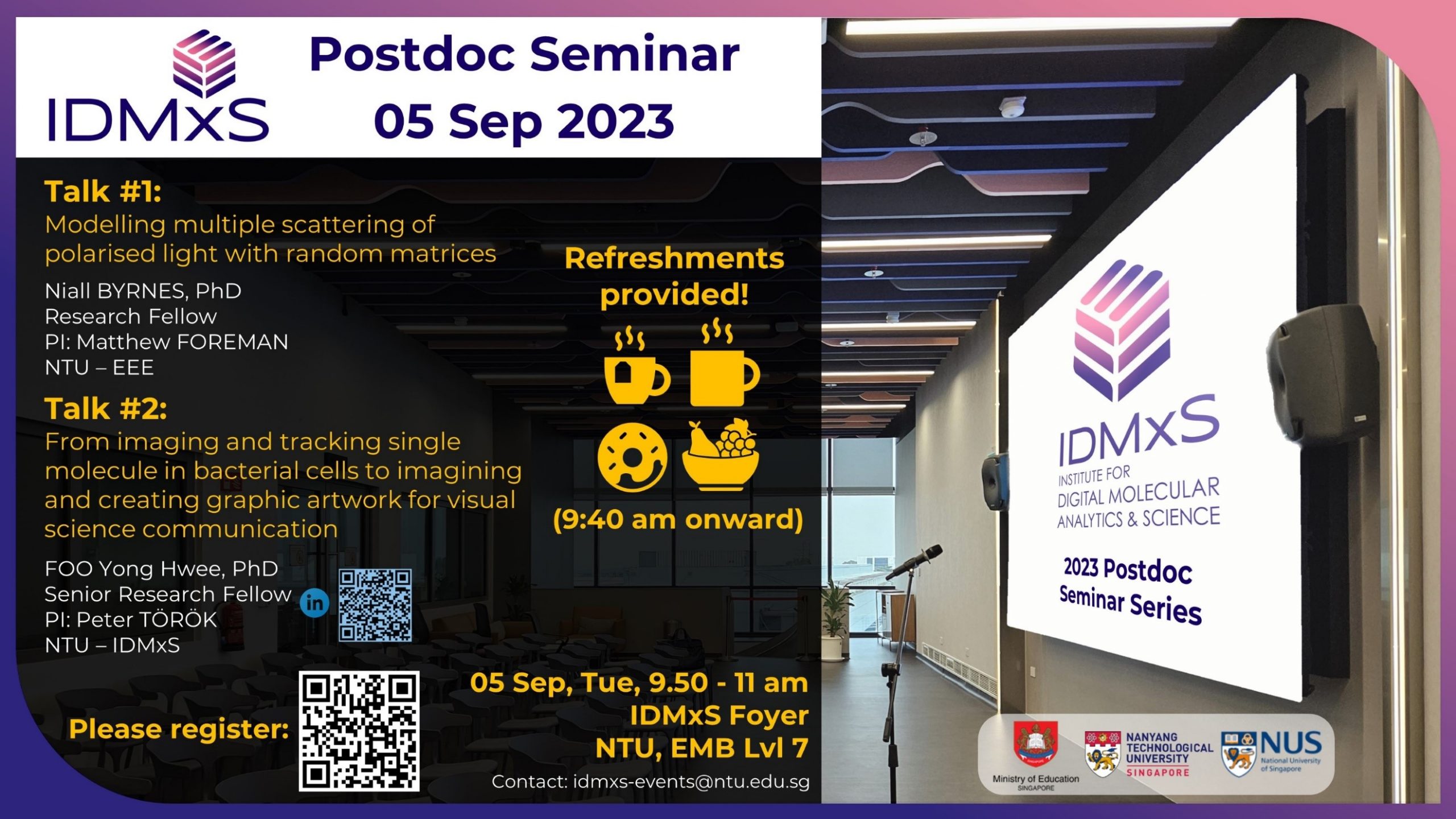 Postdoc Seminar on 5 September