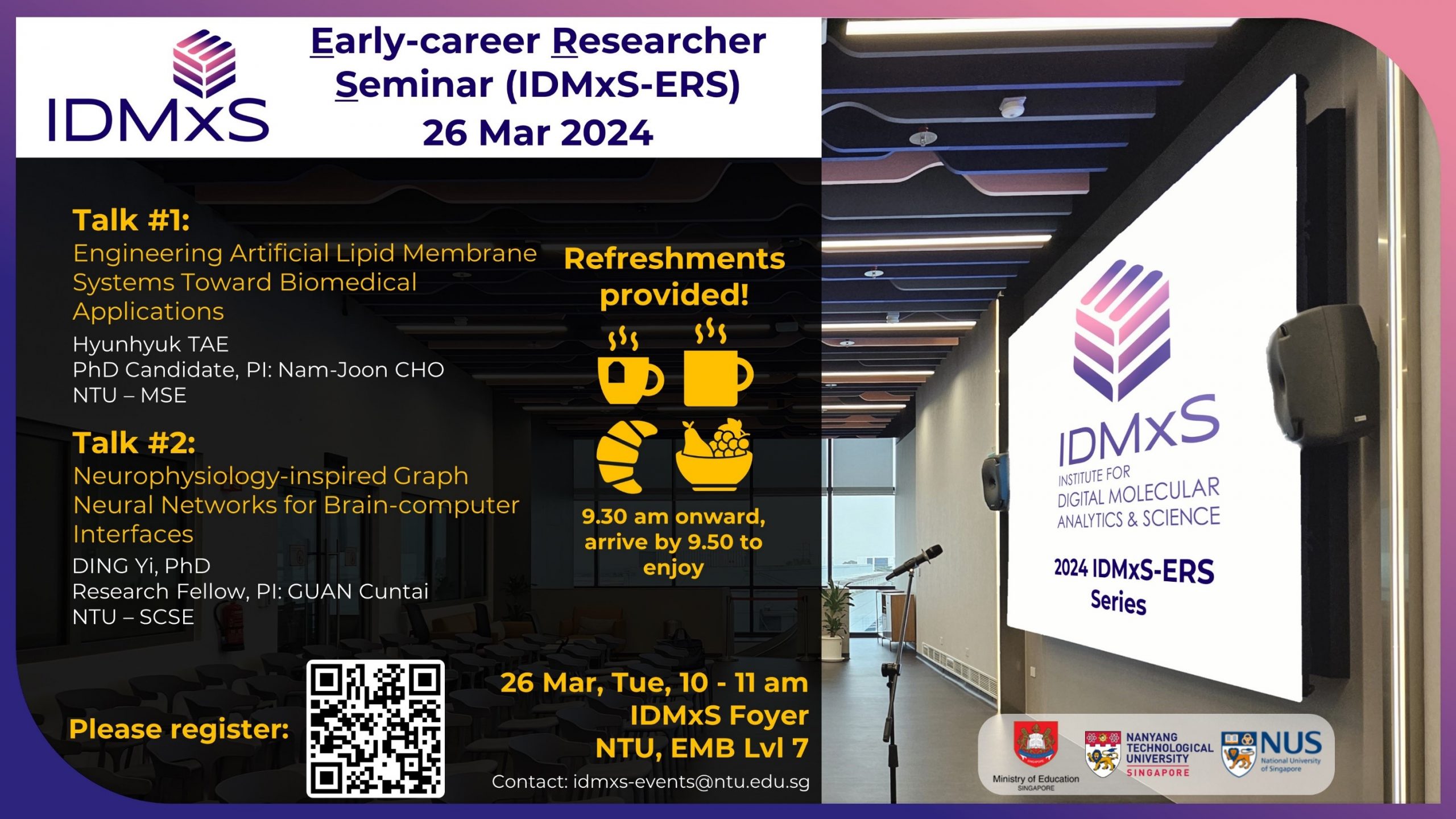 Early-career Researcher Seminar on 26 March
